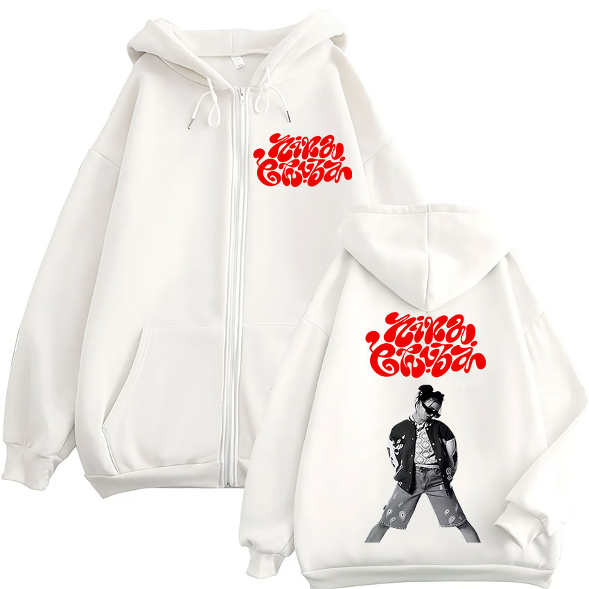 Women'S Fashion Zip Up Hoodies - 2025 Singer Nina Chuba Tour Album