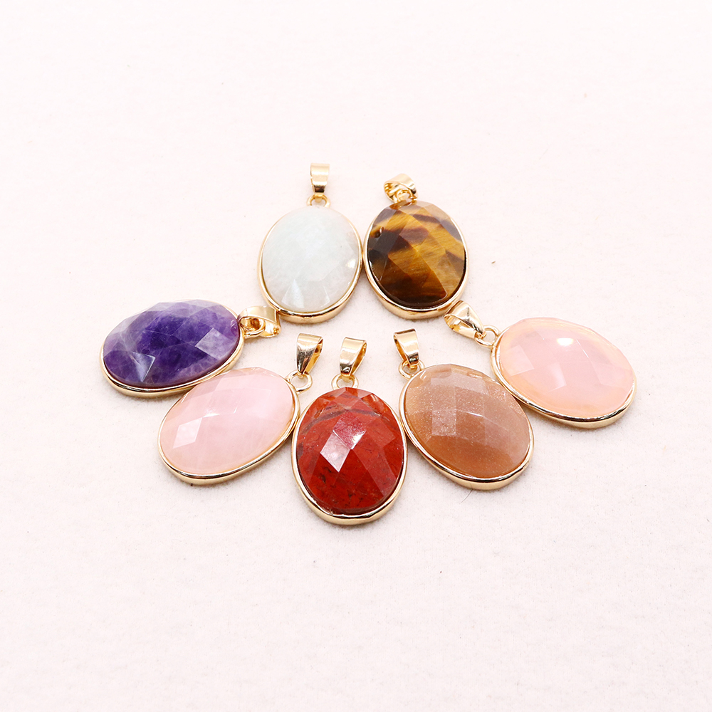 Women'S Fashion Retailers - High Quality Faceted Natural Stone Oval