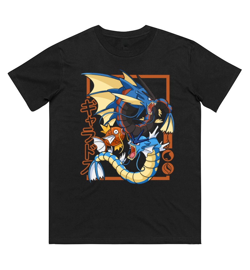 Women Fashion Evolution - Pokémon Magikarp Evolution Printed Pure Cotton