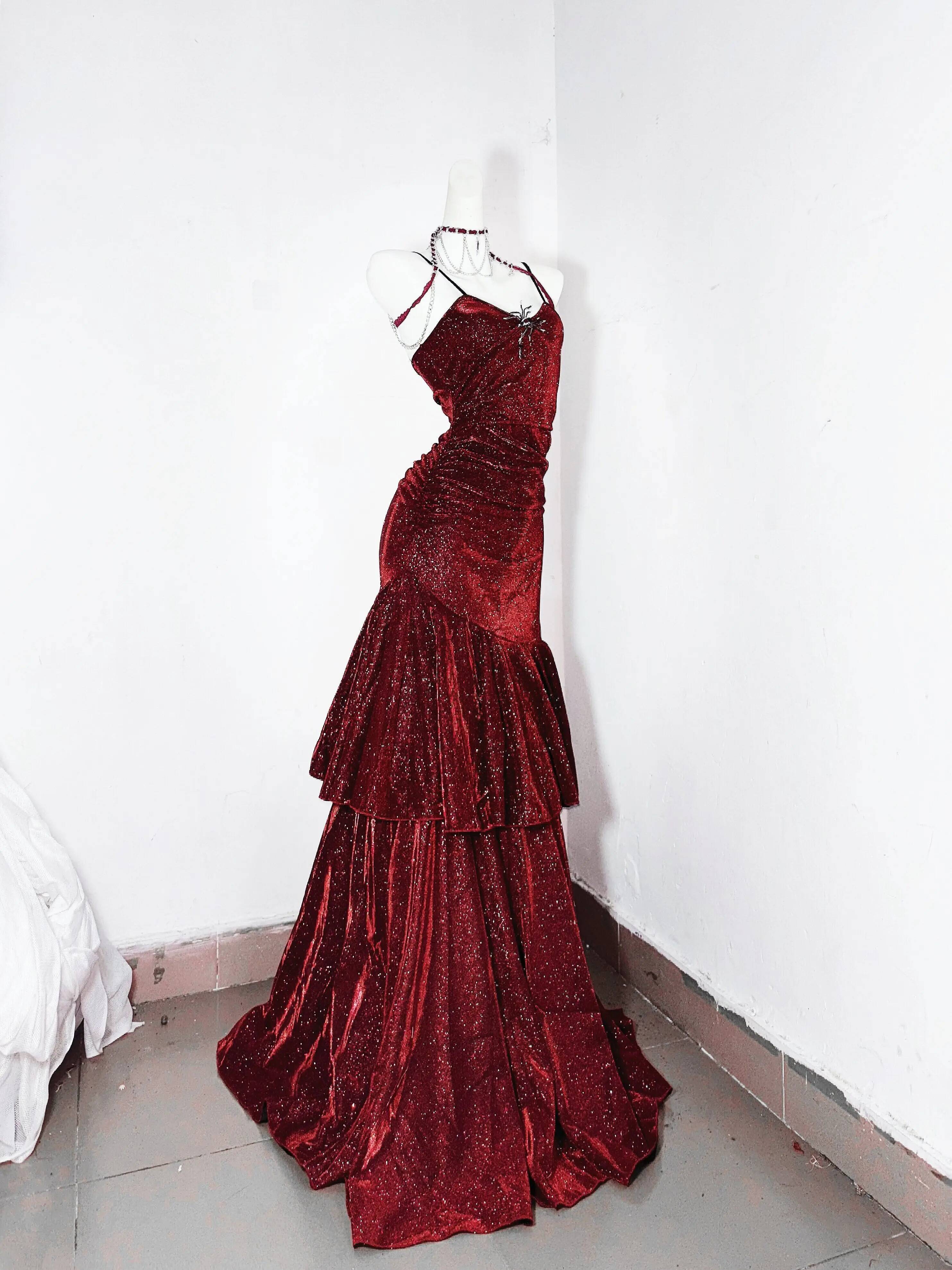 Bodycon Dress Women - Brave Legend Authentic Dark Sparkling Red