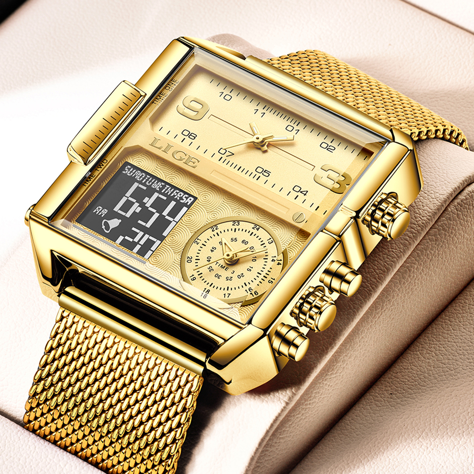 Women Fashion Zone - LIGE 2026 Fashion Dual Display Watch