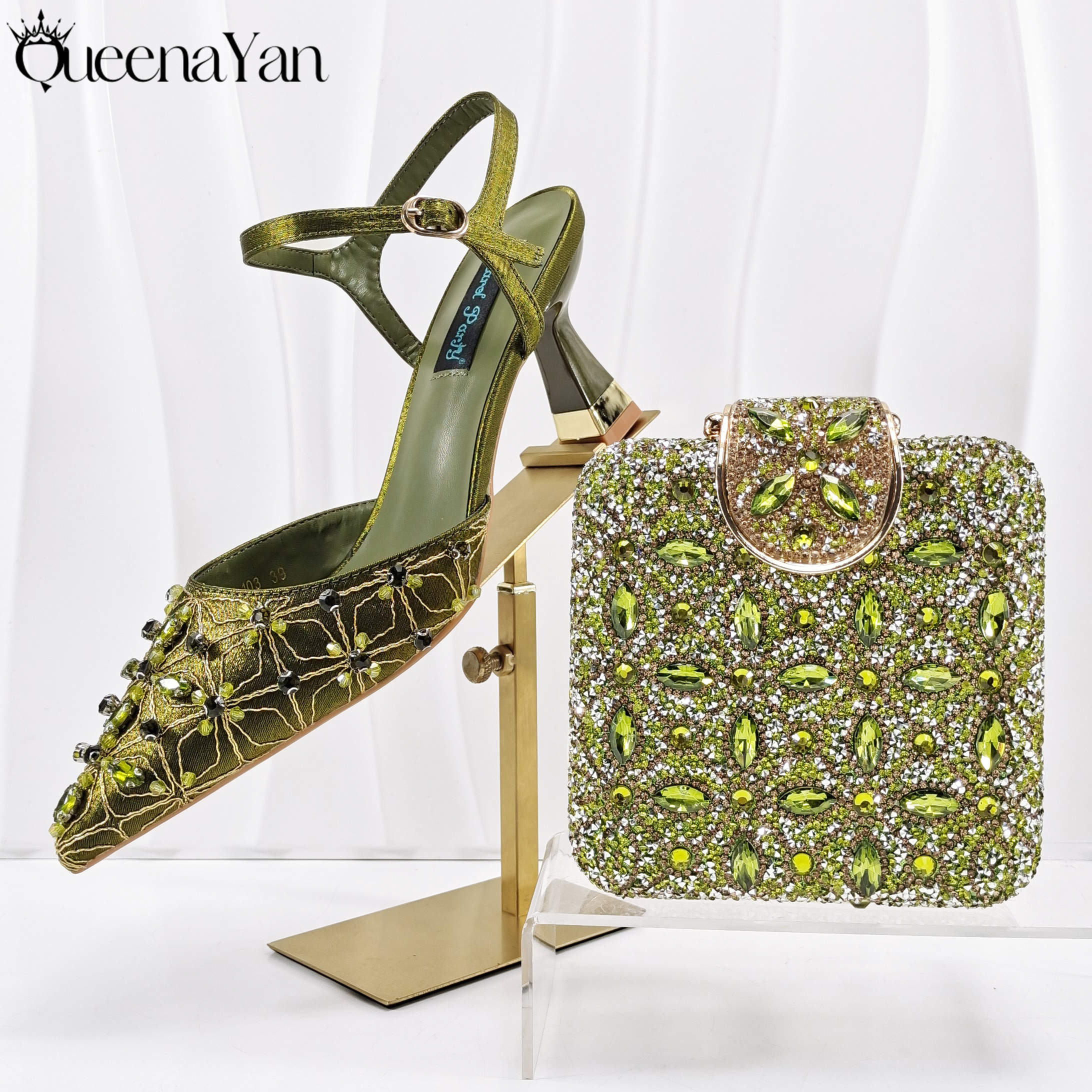 Women Fashion Handbags - Elegant Full High Quality Diamond Design
