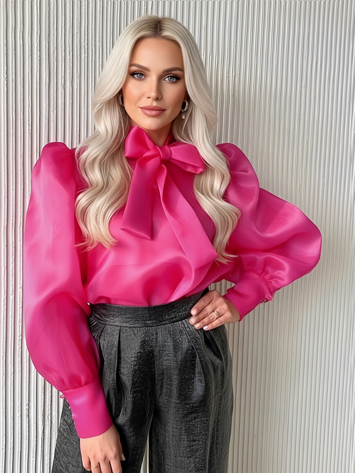 Women'S Fashion Jersey - Plus Size Women's See-through Shirt Blouse