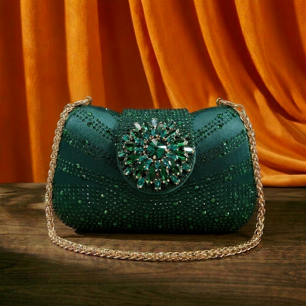 2026 Women's Elegant Green Rhi - مراجعة Women Fashion Handbags وسعره