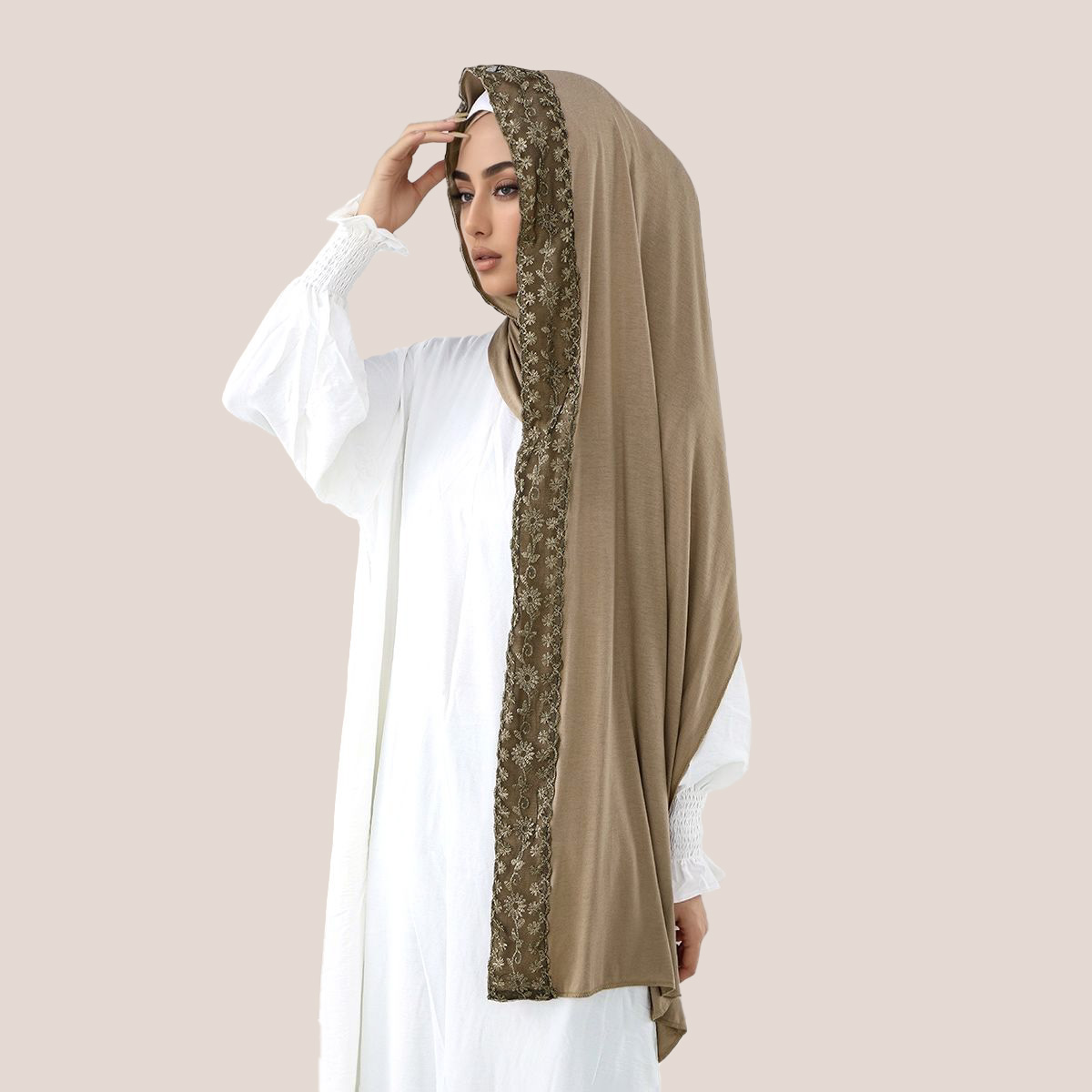 Lace Embroidery Cotton Jersey  - مراجعة Women'S Fashion Jersey وسعره