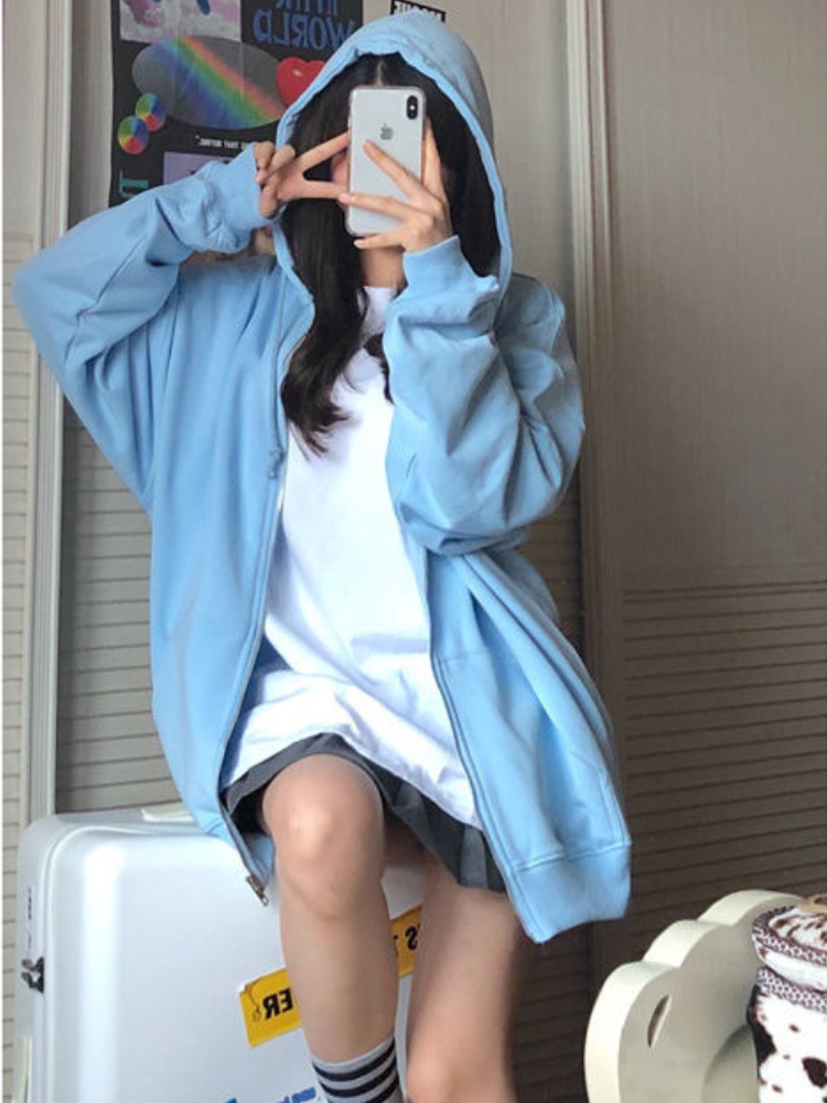 Oversized Hooded Sweatshirts K - مراجعة Women'S Fashion Zip Up Hoodies وسعره
