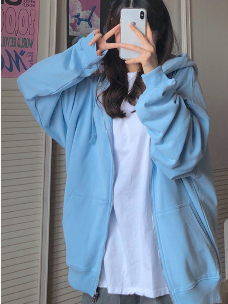 Oversized Hooded Sweatshirts K - مراجعة Women'S Fashion Zip Up Hoodies وسعره