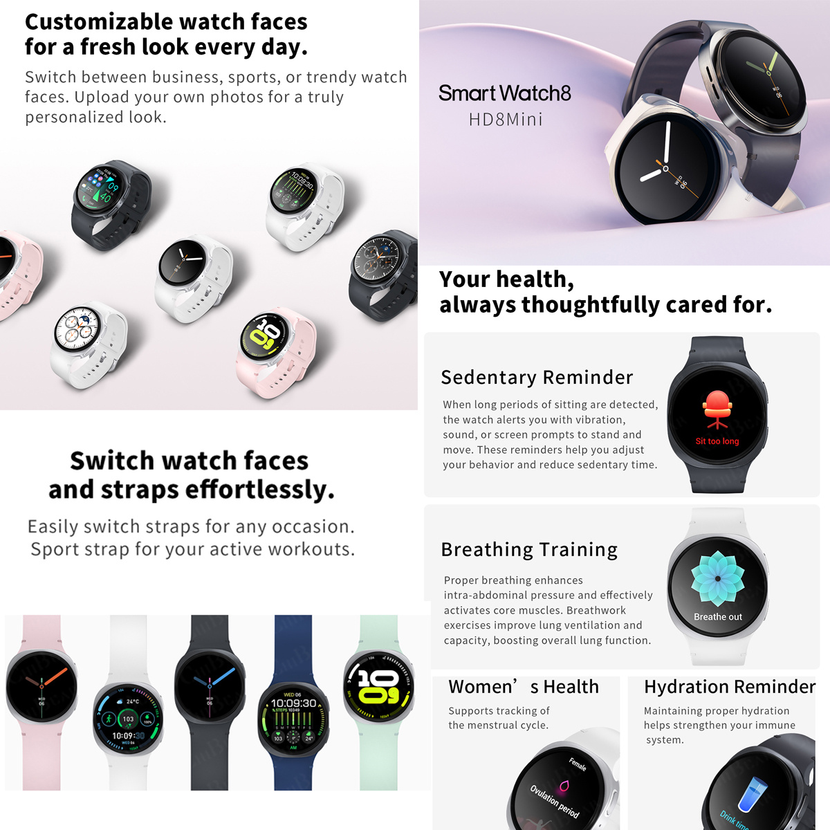 2026 New Watches 8 Mini GPS Tr - مراجعة Women Fashion Zone وسعره