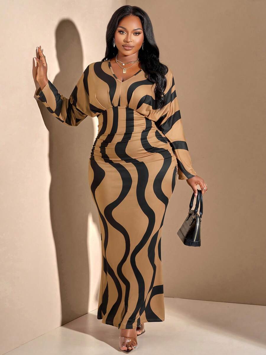 Plus Size Womens Abstract Patt - مراجعة Women'S Fashion Jersey وسعره