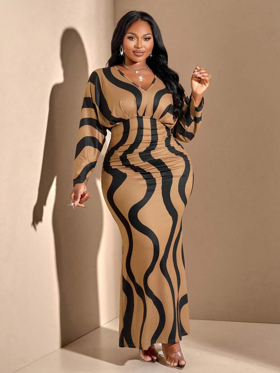 Plus Size Womens Abstract Patt - مراجعة Women'S Fashion Jersey وسعره