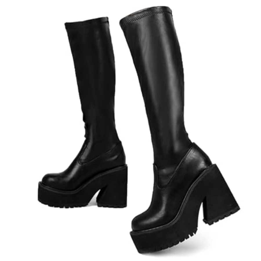 AMINUGAL Womens Elastic Knee H - مراجعة Women'S Fashion Socks وسعره