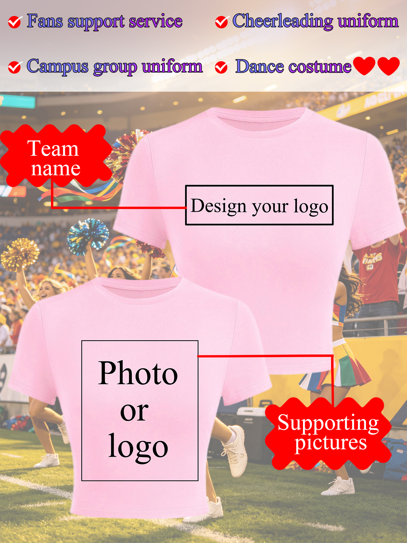 Women's Crop T-shirt Customize - مراجعة Women'S Fashion Jersey وسعره