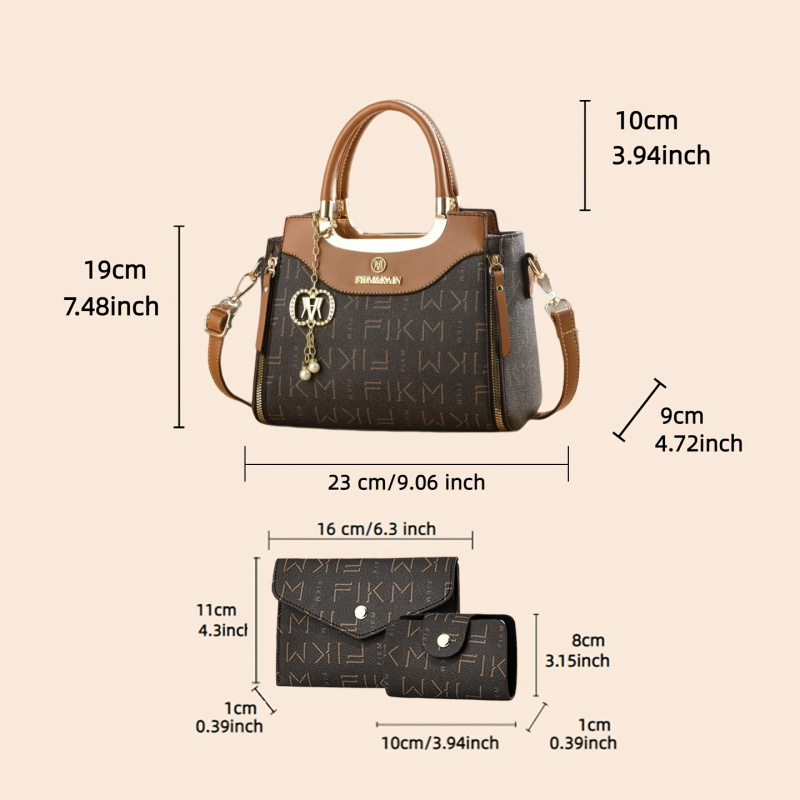 3-piece set of light luxury hi - مراجعة Women Fashion Handbags وسعره