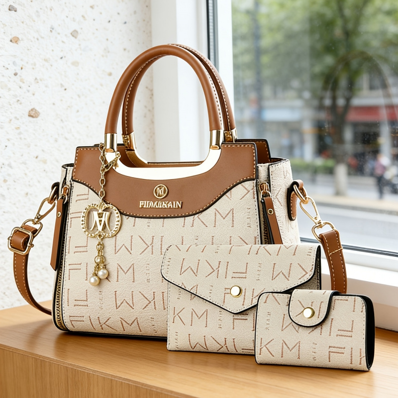 3-piece set of light luxury hi - مراجعة Women Fashion Handbags وسعره