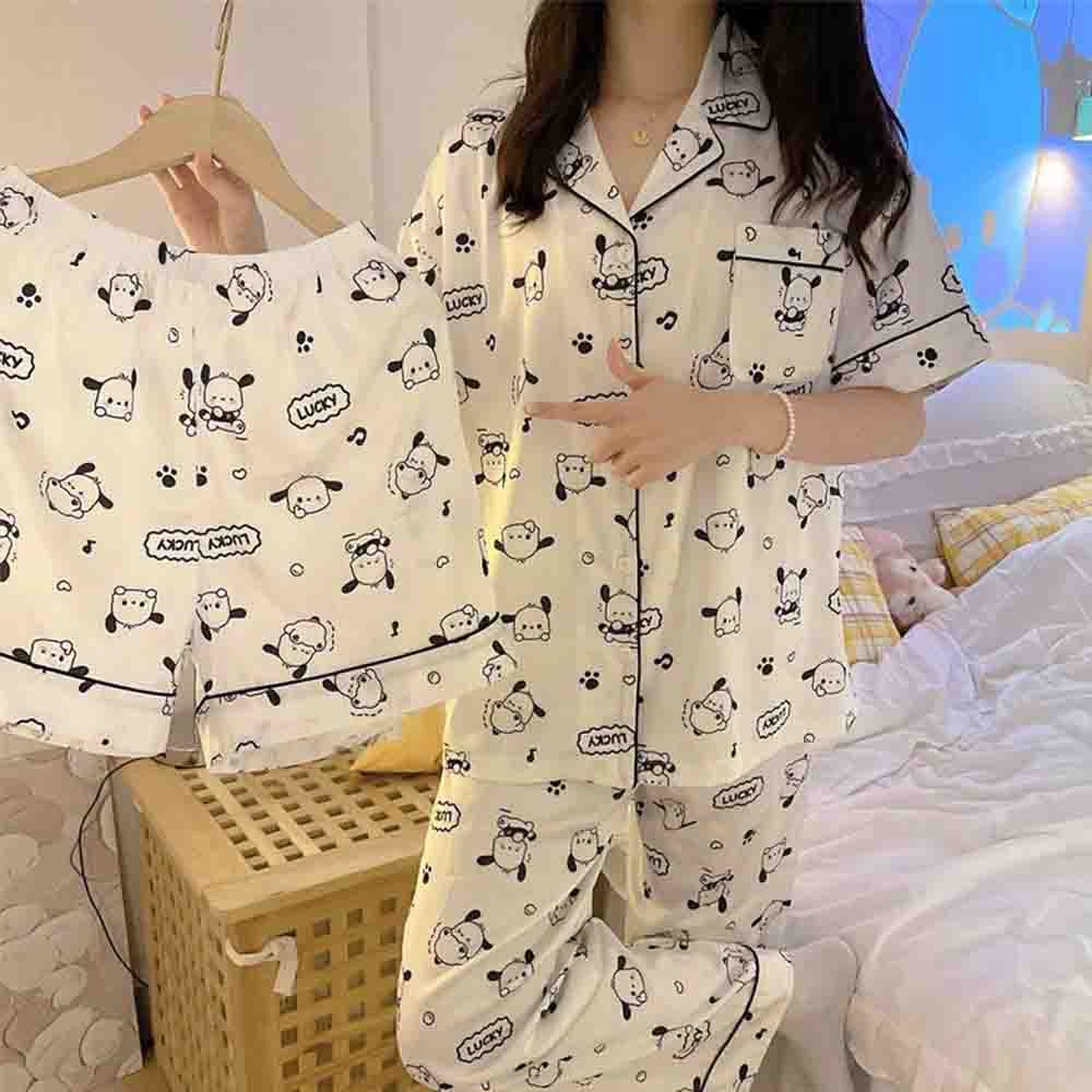 Cute Pochacco Cartoon Women's  - مراجعة Women'S Fashion Pajamas وسعره