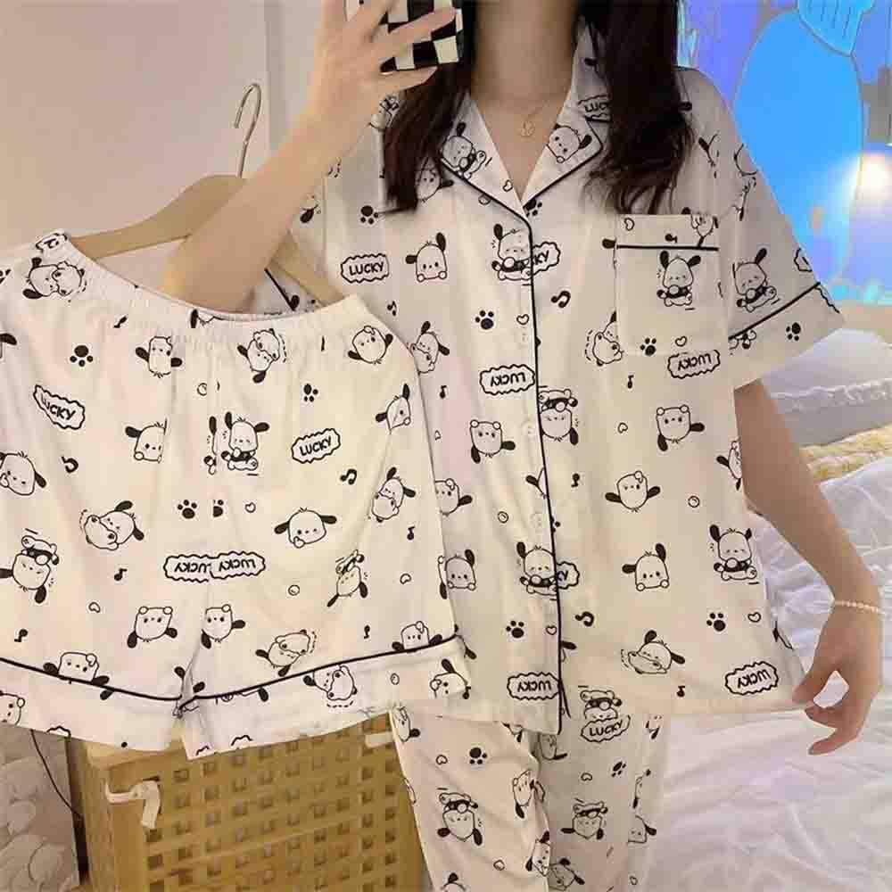 Cute Pochacco Cartoon Women's  - مراجعة Women'S Fashion Pajamas وسعره
