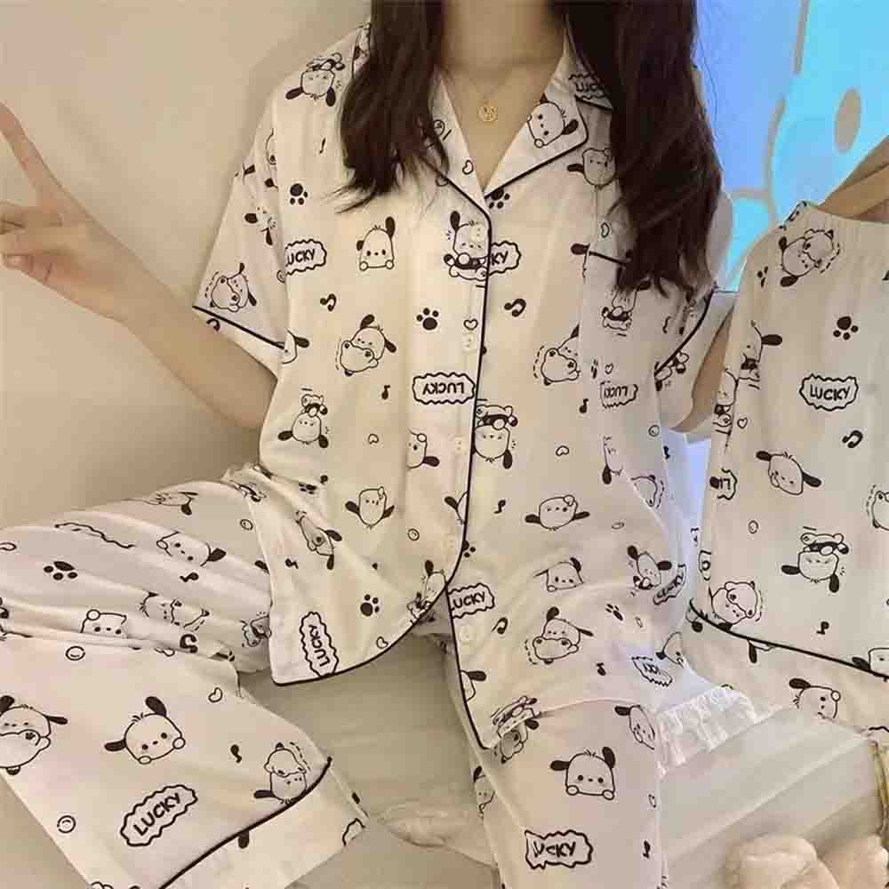 Cute Pochacco Cartoon Women's  - مراجعة Women'S Fashion Pajamas وسعره
