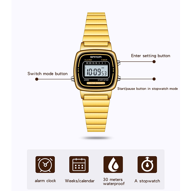 SANDA Women Golden Classic Qua - مراجعة Women Fashion Zone وسعره