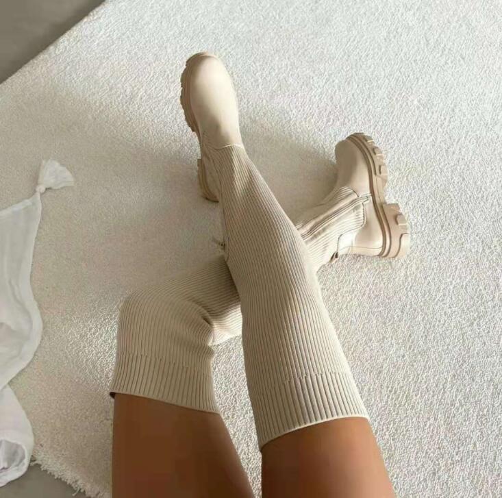 Women's Over The Knee Boots St - مراجعة Women'S Fashion Socks وسعره