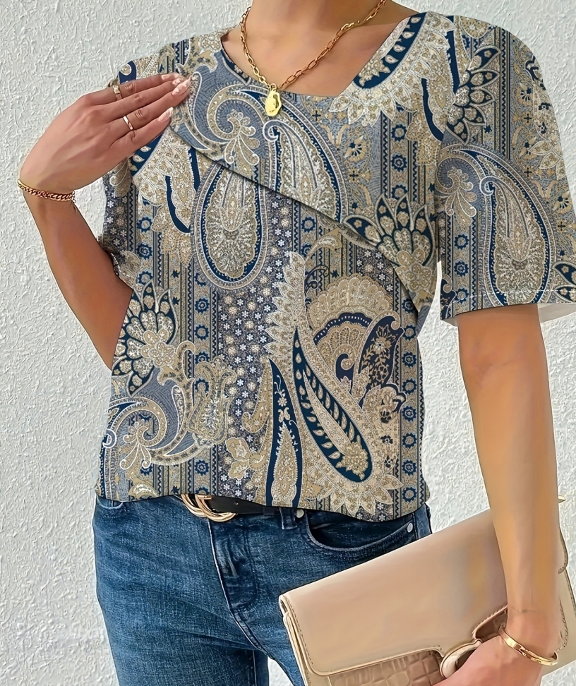 Plus Size  Temperament Blouse  - مراجعة Women'S Fashion Jersey وسعره