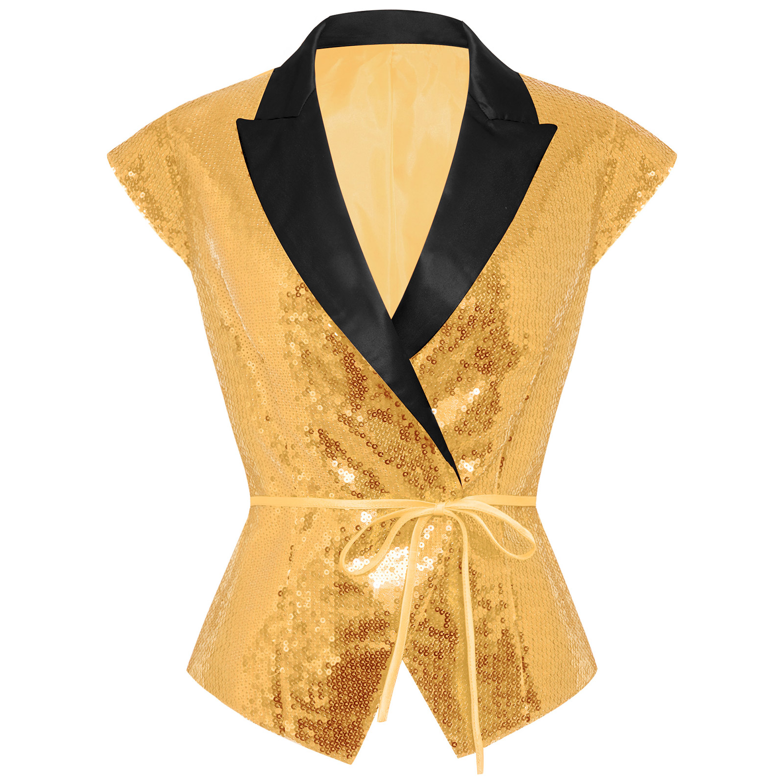Women Sequin Vest V-neck Label - مراجعة Women'S Fashion Labels وسعره