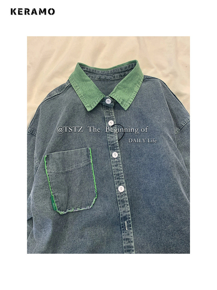 2023 Autumn Women Korean Fashi - مراجعة Women Fashion Jeans Top وسعره