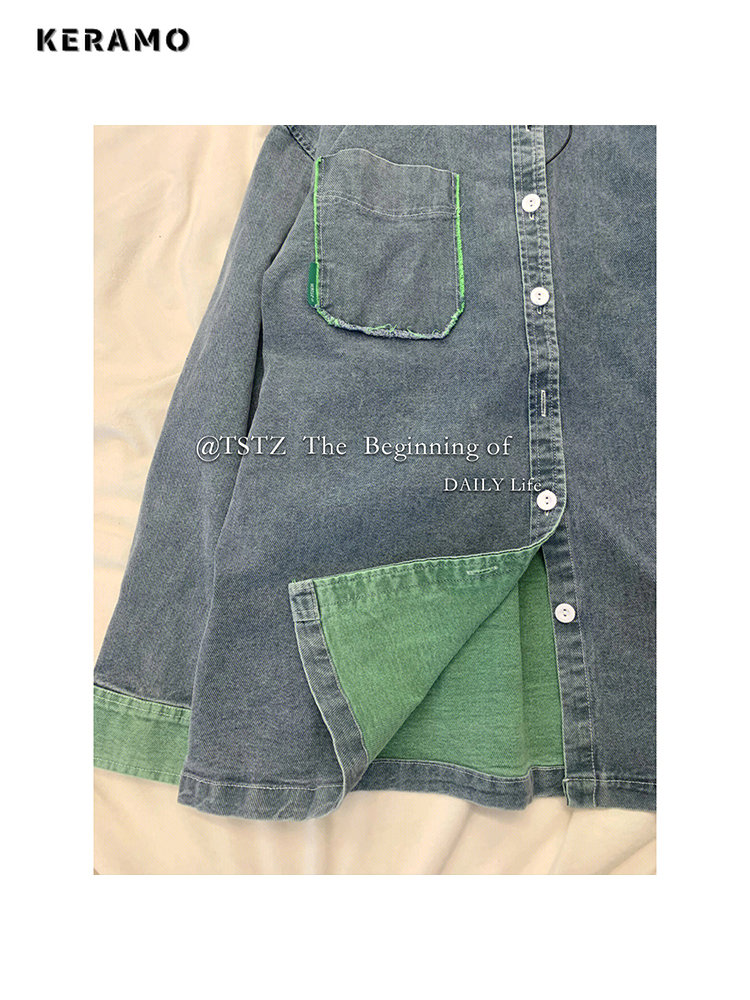 2023 Autumn Women Korean Fashi - مراجعة Women Fashion Jeans Top وسعره