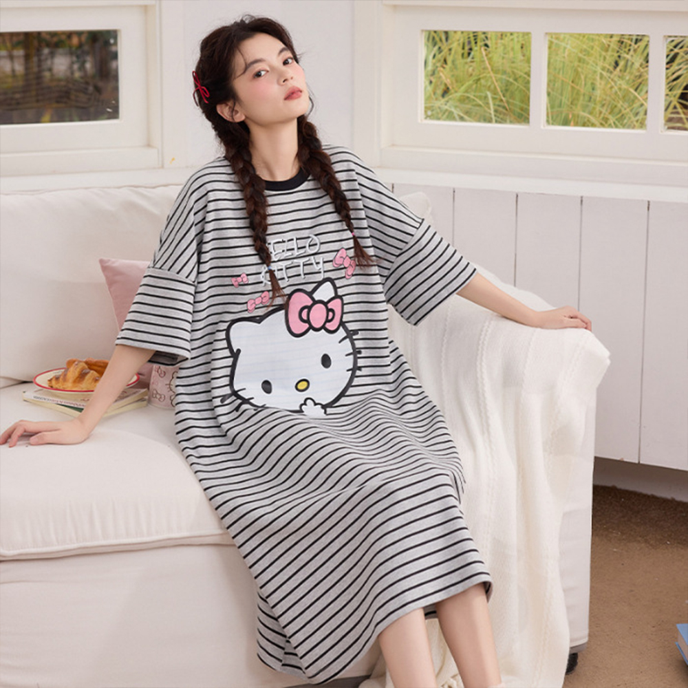 New Cute Hello Kitty Women Sle - مراجعة Women'S Fashion Pajamas وسعره