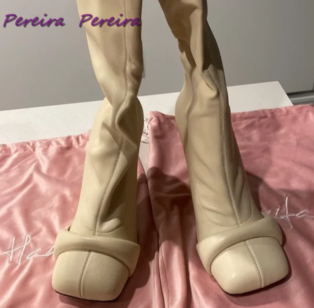 Solid Strange Style Knee-High  - مراجعة Women Fashion Trend 2025 وسعره