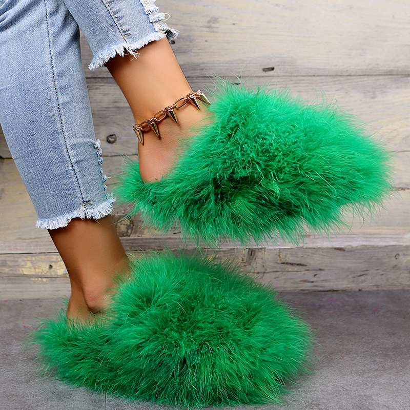 Women Luxury Fur Slippers 2025 - مراجعة Women Fashion Trend 2025 وسعره