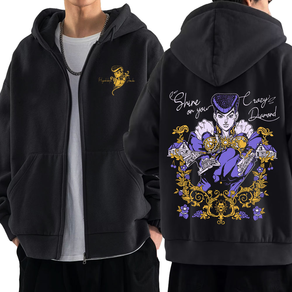 Anime Jojo Bizarre Adventure Z - مراجعة Women'S Fashion Zip Up Hoodies وسعره