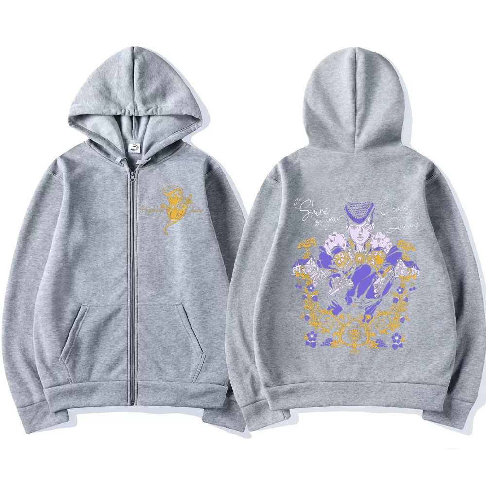 Anime Jojo Bizarre Adventure Z - مراجعة Women'S Fashion Zip Up Hoodies وسعره