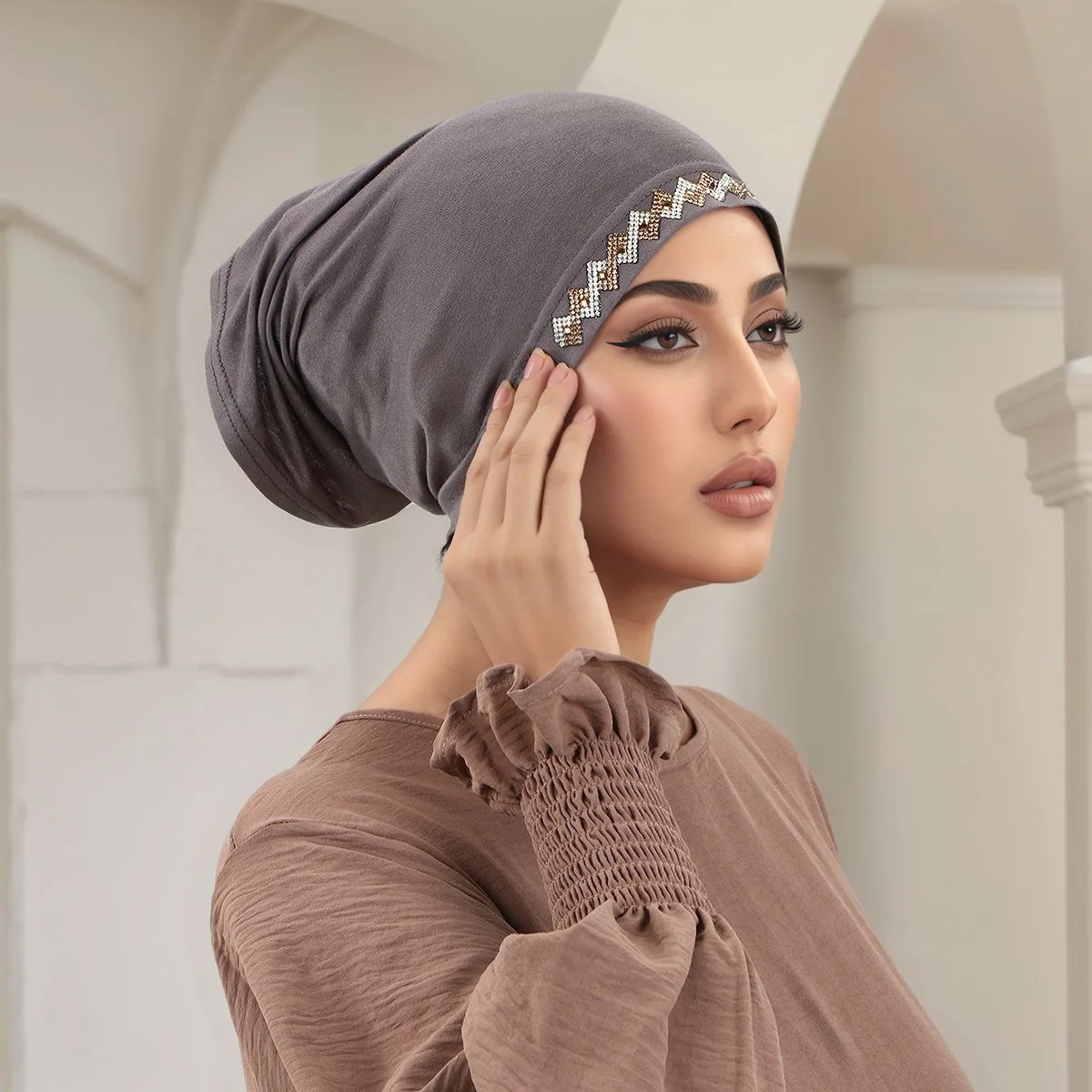 Muslim Head Cover Hat Elastic  - مراجعة Women'S Fashion Jersey وسعره