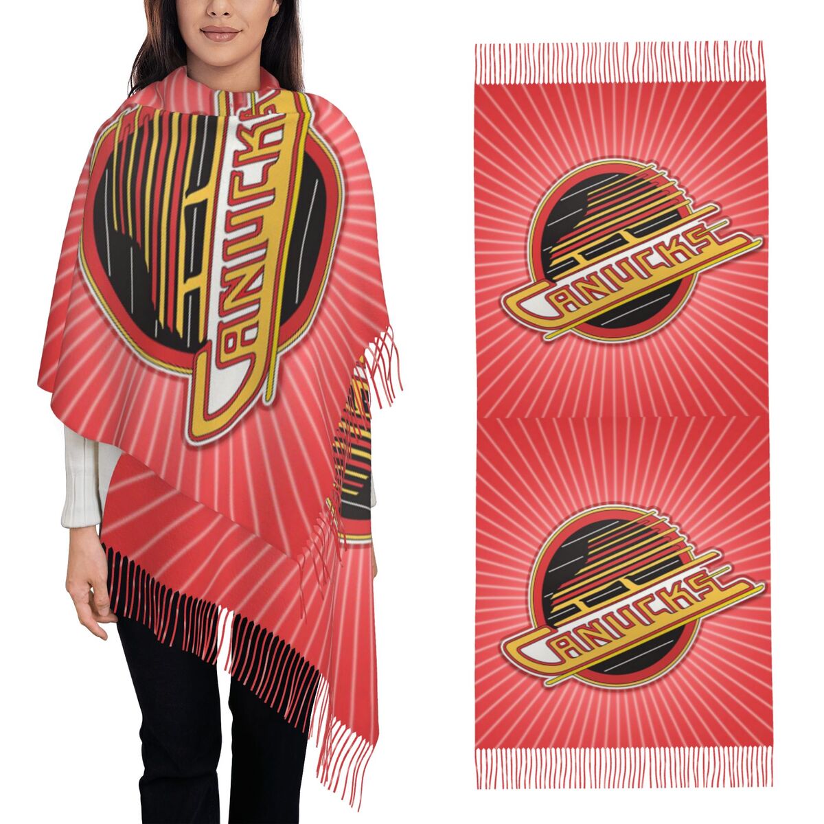 Vancouver Hockey Canucks Scarf - مراجعة Women'S Fashion Vancouver وسعره
