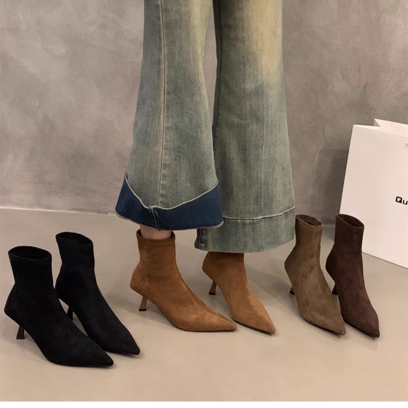 Women's Suede Stretch Ankle Bo - مراجعة Women'S Fashion Socks وسعره
