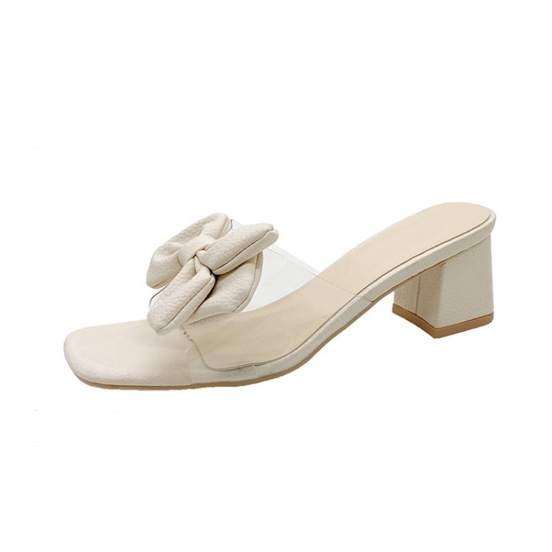 Heeled Women Slippers Bow High - مراجعة Women Fashion Trend 2025 وسعره