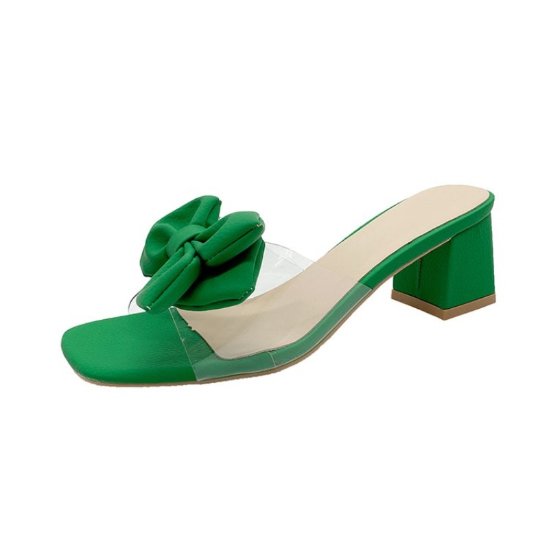 Heeled Women Slippers Bow High - مراجعة Women Fashion Trend 2025 وسعره