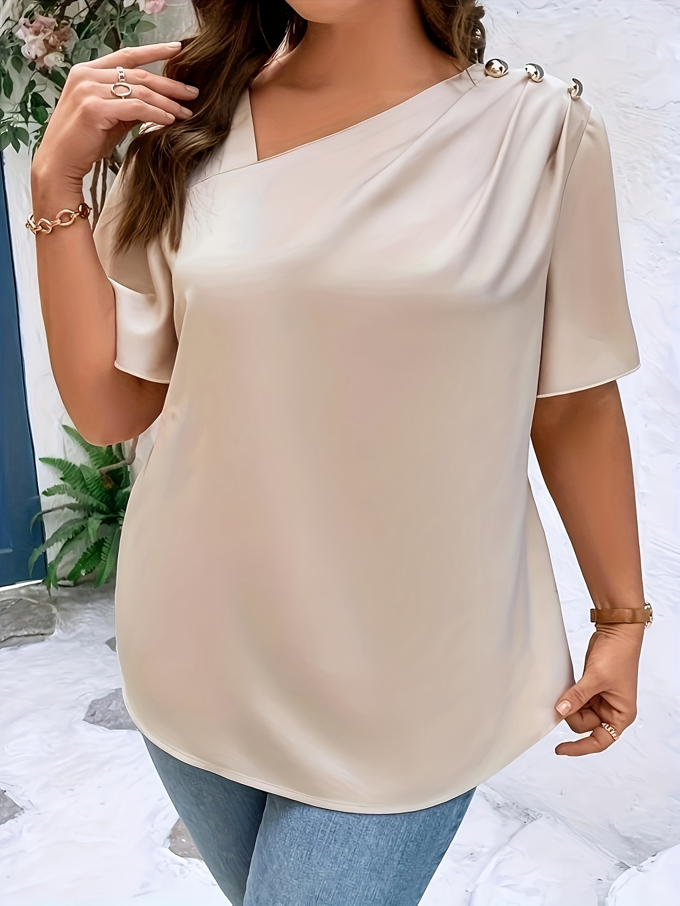 Plus SizeTemperament Blouse Ca - مراجعة Women'S Fashion Jersey وسعره