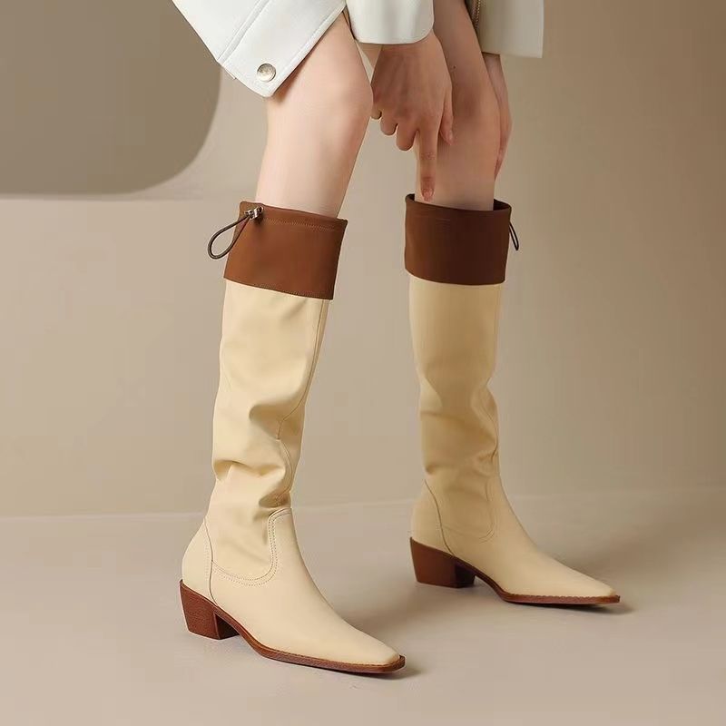 Apricot Square Toe Women's Lon - مراجعة Women Fashion Trend 2025 وسعره