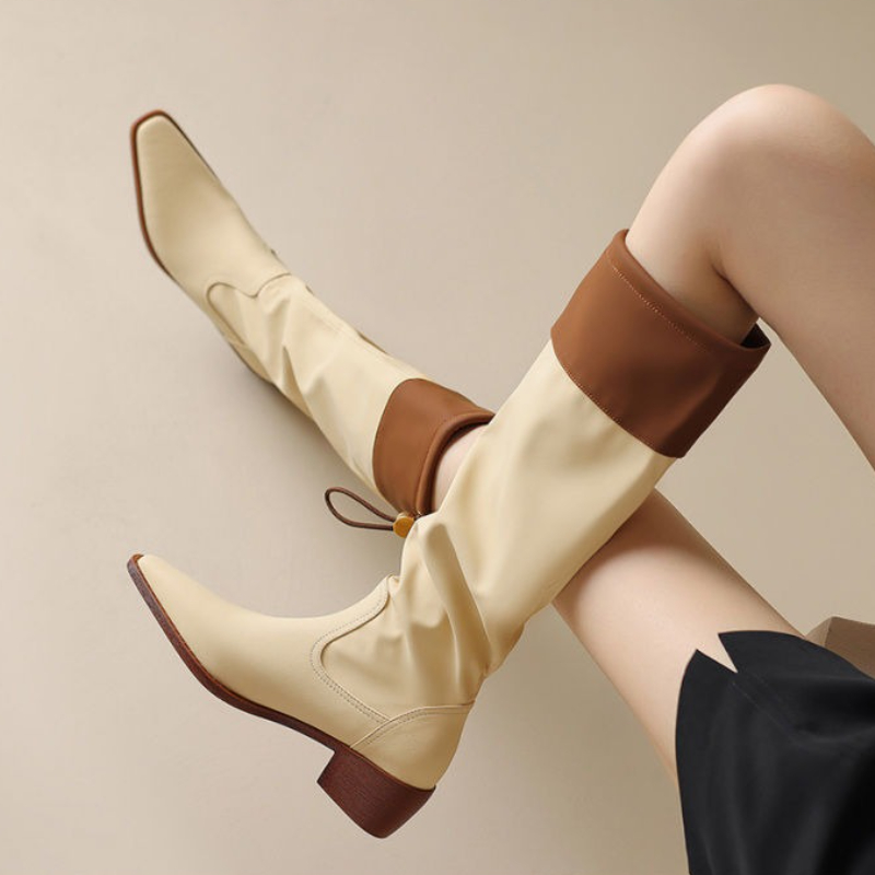 Apricot Square Toe Women's Lon - مراجعة Women Fashion Trend 2025 وسعره