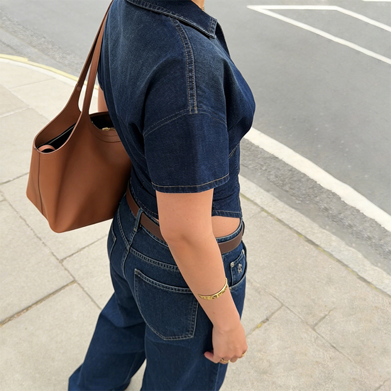 Trendix Women's Denim Crop Top - مراجعة Women Fashion Jeans Top وسعره