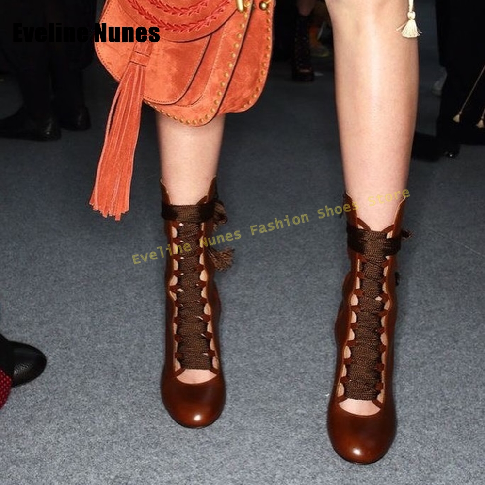Cross Tied Fashion Catwalk Boo - مراجعة Women Fashion Trend 2025 وسعره