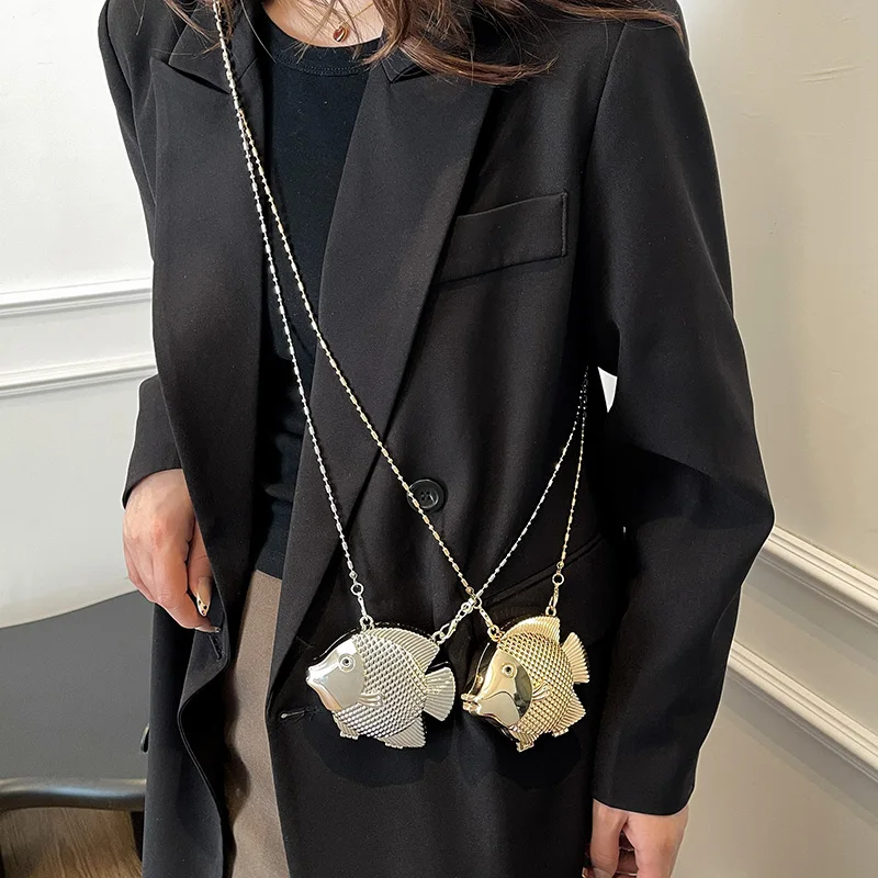 Cute Little Fish Shape Metal M - مراجعة Women Fashion Handbags وسعره