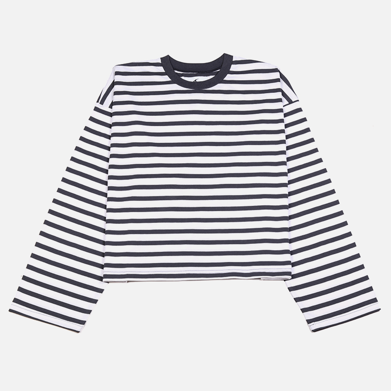 SCFFRS Striped Sweatshirt Tops - مراجعة Women'S Fashion Q وسعره