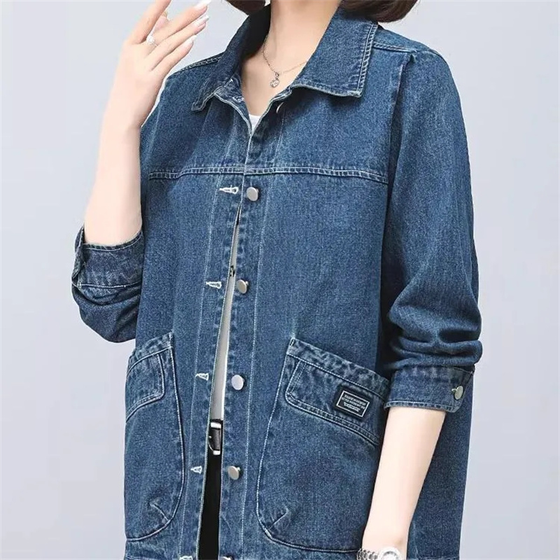 Spring Autumn Lady Long Sleeve - مراجعة Women Fashion Jeans Top وسعره