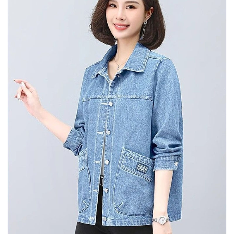 Spring Autumn Lady Long Sleeve - مراجعة Women Fashion Jeans Top وسعره
