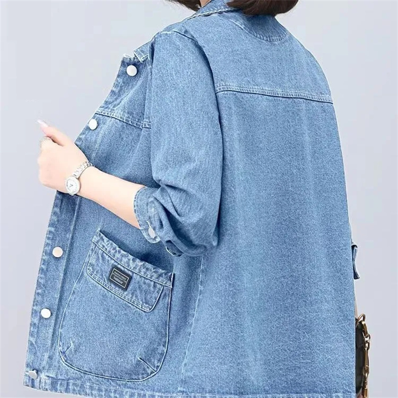Spring Autumn Lady Long Sleeve - مراجعة Women Fashion Jeans Top وسعره