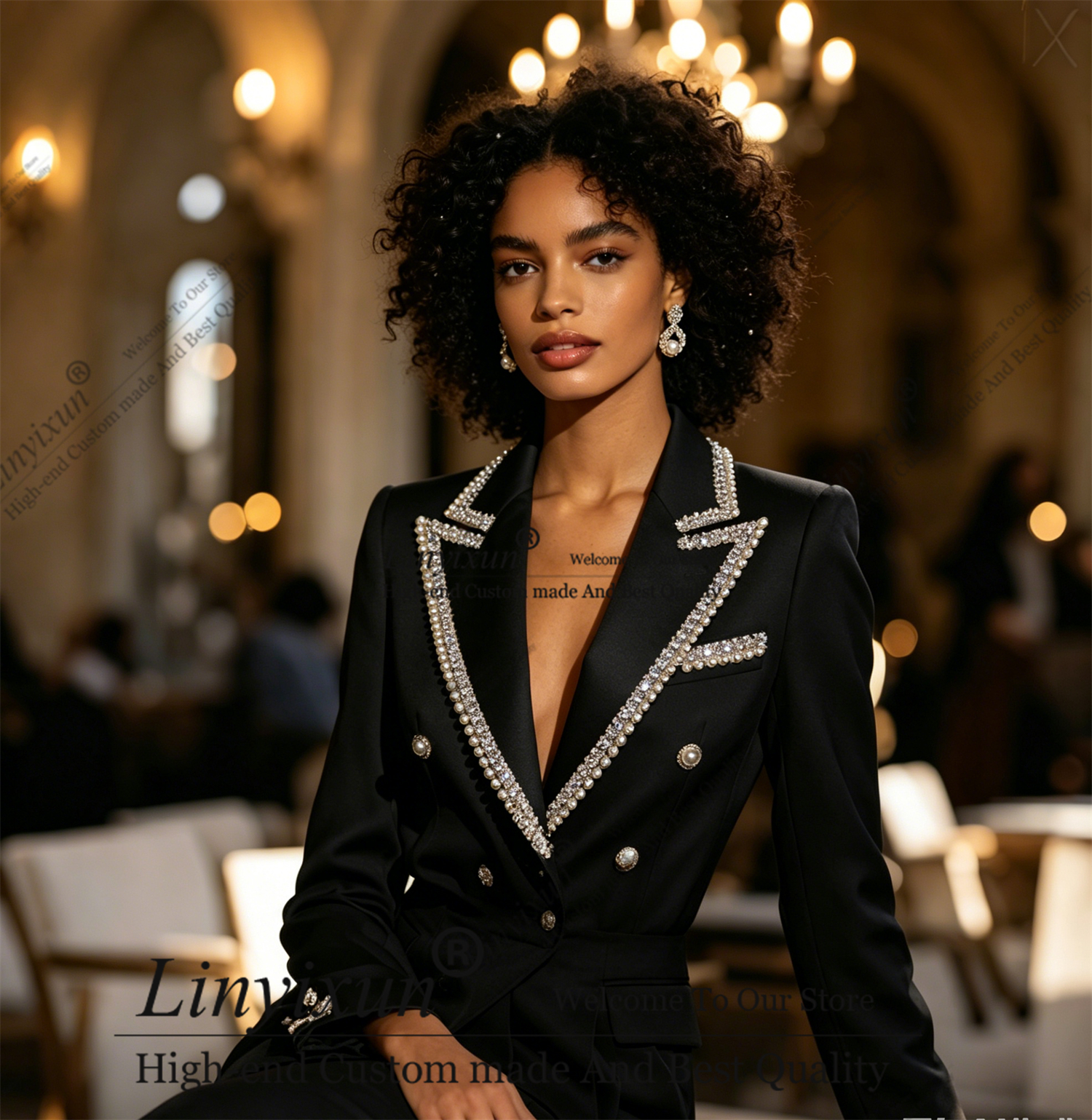 Exquisite Rhinestones Women's  - مراجعة Women'S Fashion Jersey وسعره