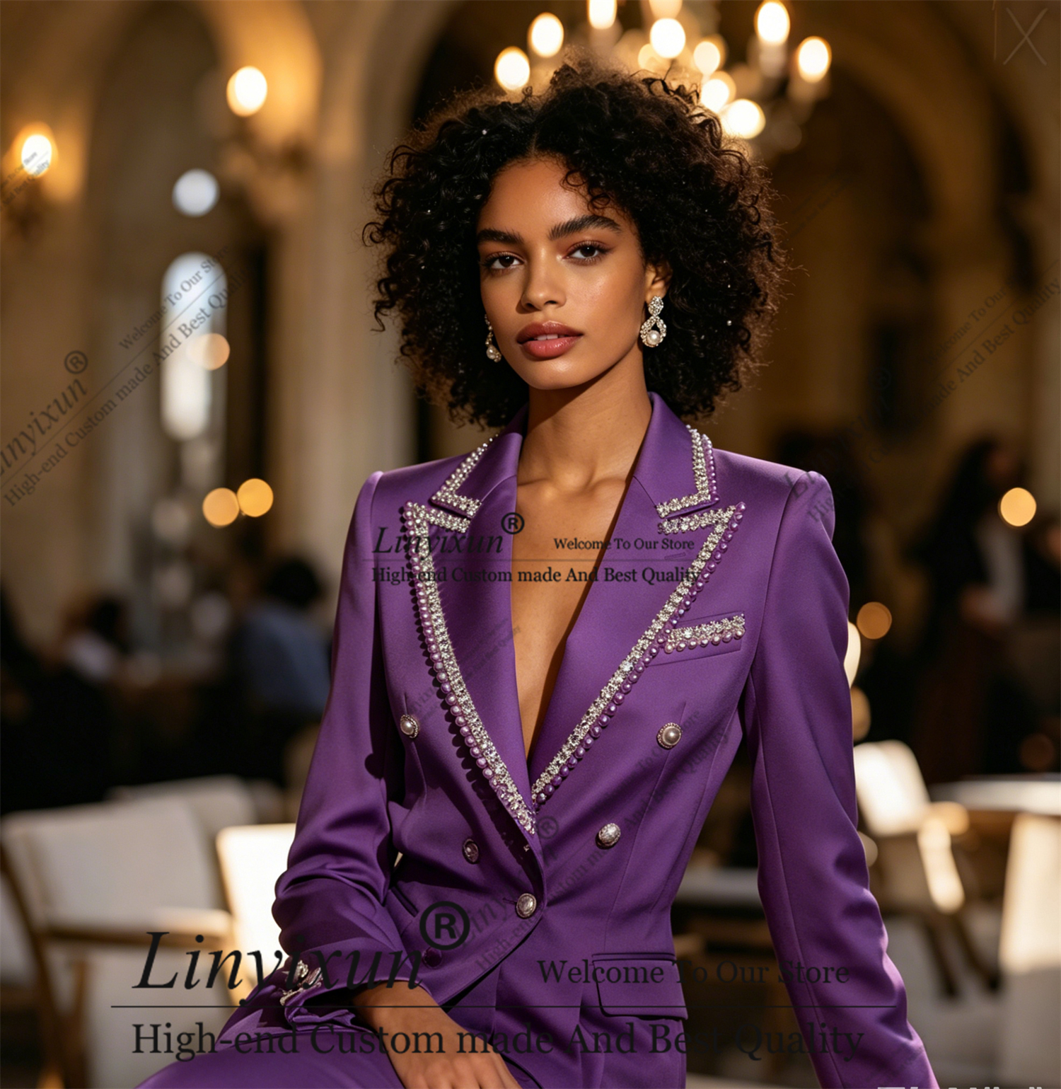 Exquisite Rhinestones Women's  - مراجعة Women'S Fashion Jersey وسعره