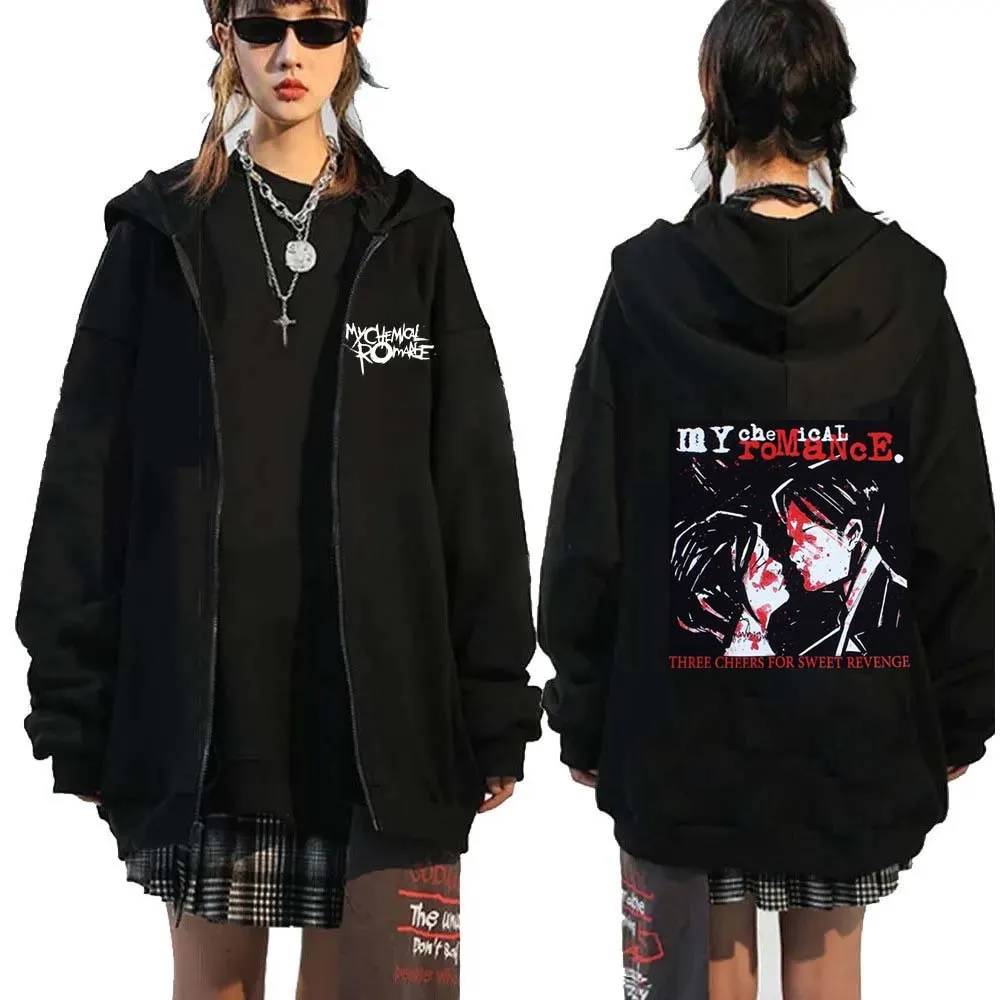 Rock Band My Chemical Romance  - مراجعة Women'S Fashion Zip Up Hoodies وسعره